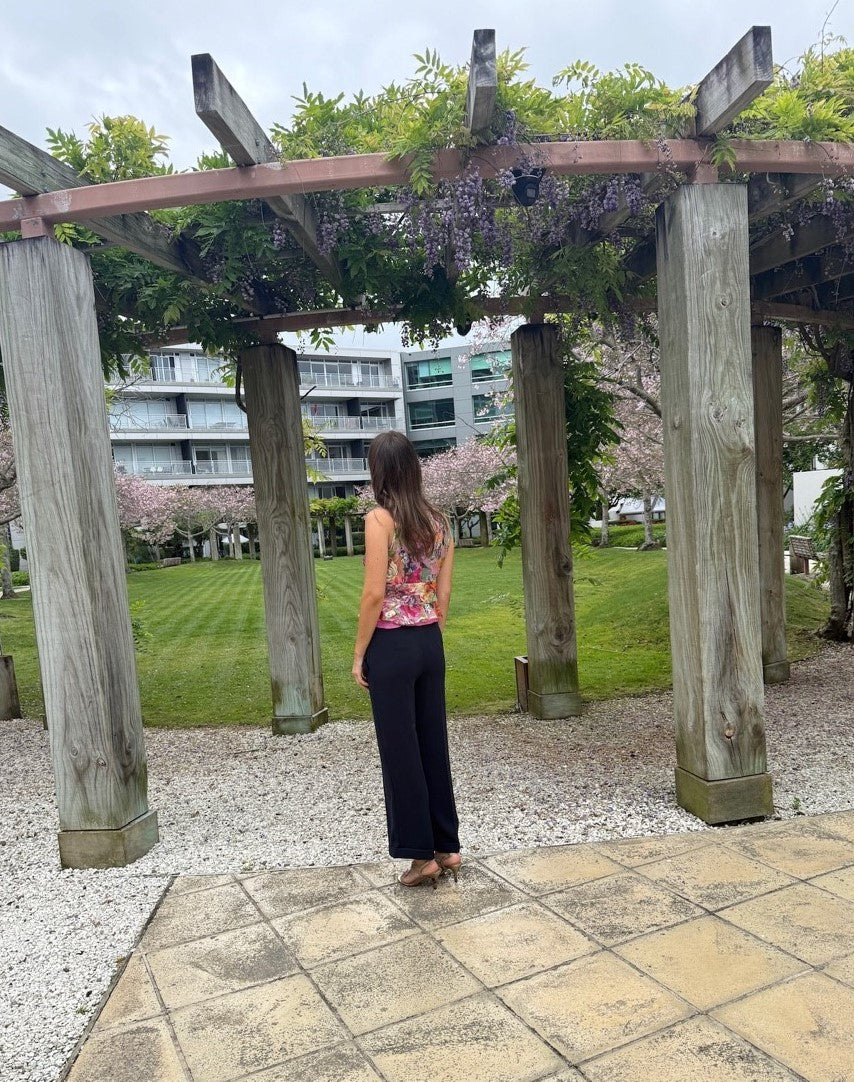 Chrystal Sloane Couture V neck waistcoat with ruffled peplum