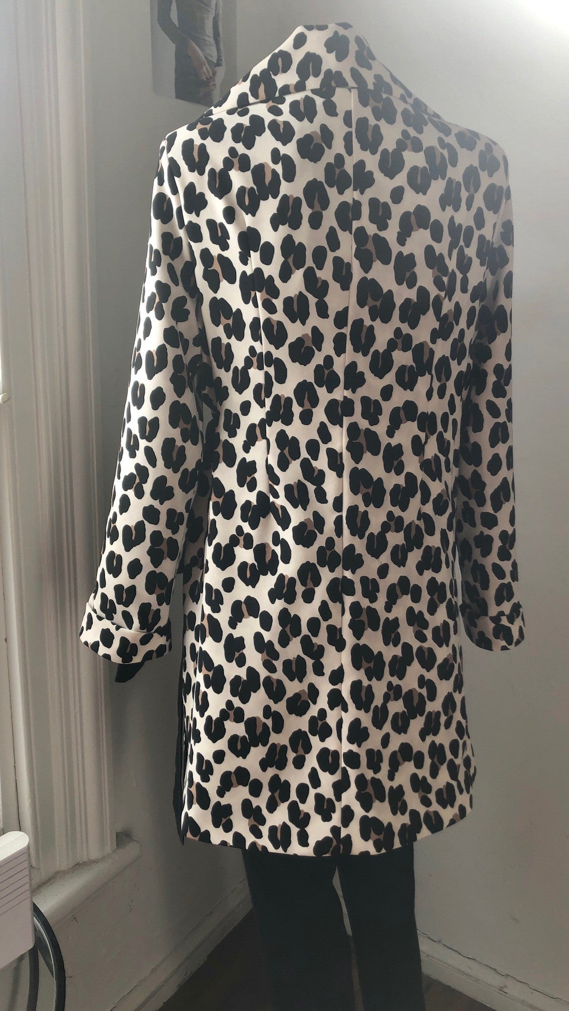 Chrystal Sloane Couture Wrap over coat with oversized tie sash