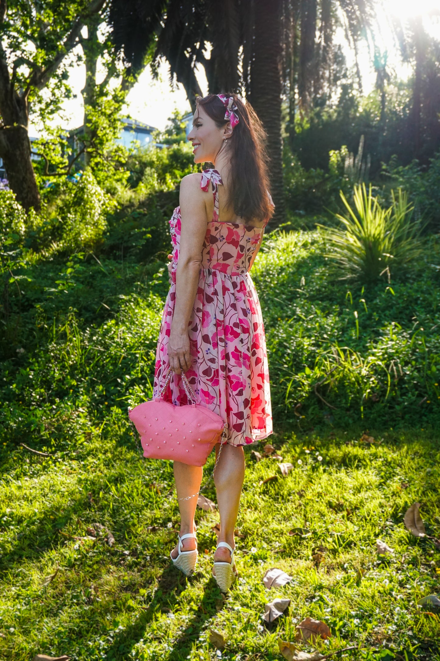 Chrystal Sloane New Season Silk Georgette Floral Summer Dress