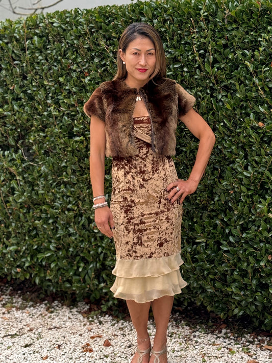 Chrystal Sloane Couture Lemur Faux Fur Bolero