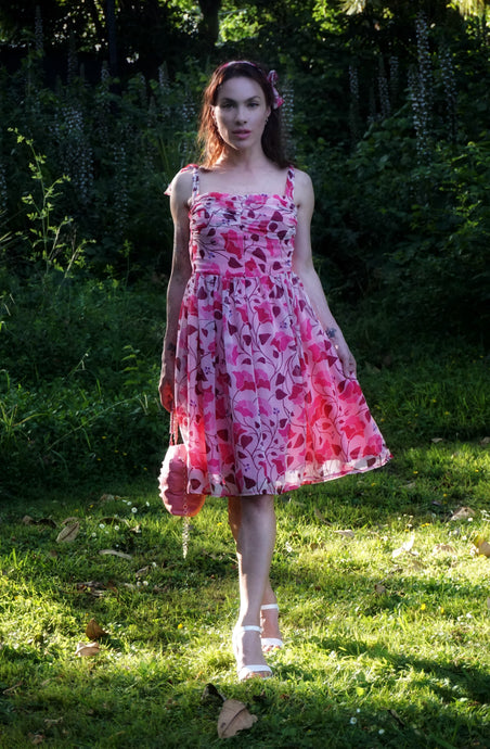 Chrystal Sloane New Season Silk Georgette Floral Summer Dress