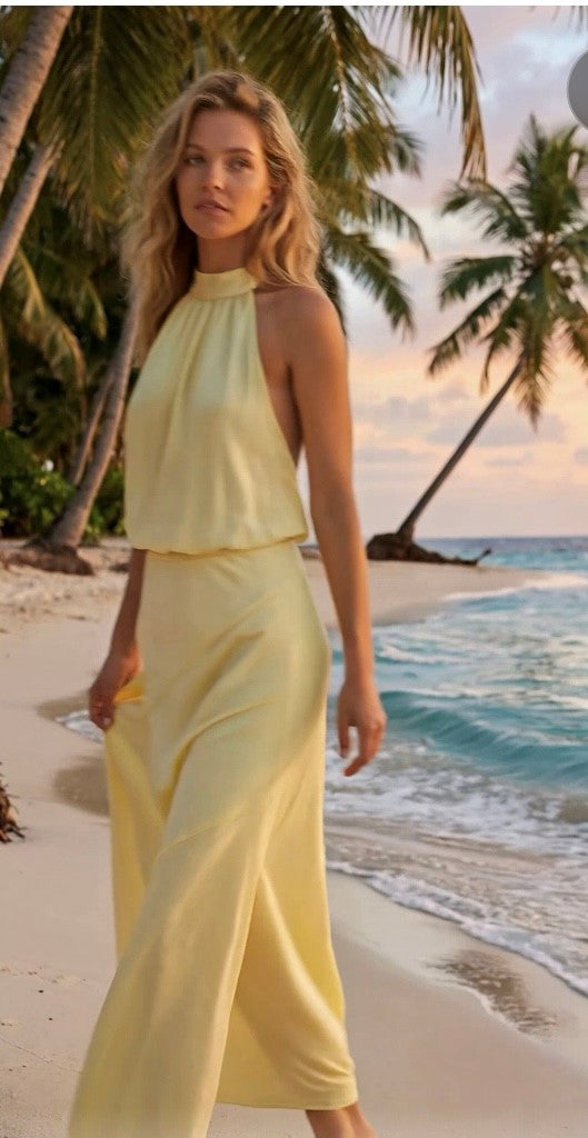 ALL NEW SEASON LEMONADE LINEN ANGLE PANELLED SKIRT