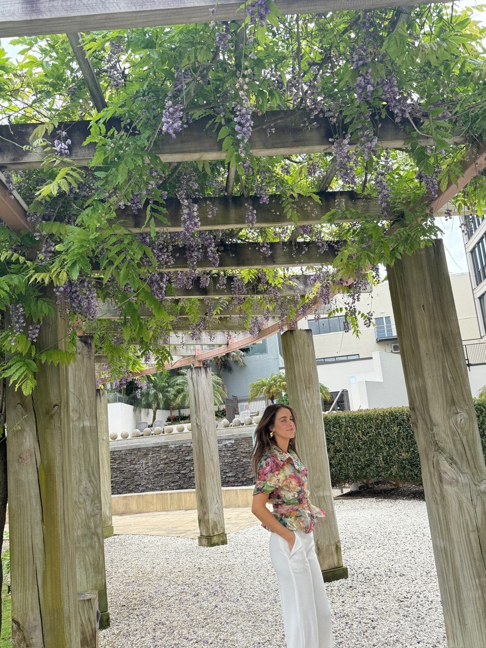 Chrystal Sloane Couture Embroidered Floral Organza Wrap Over Jacket with Tie Sash.