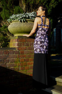 Chrystal Sloane Couture Lilac and Purple Sequined Evening Gown